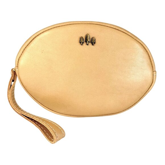 Portland Leather Champagne Large Roswell Pouch - Brand New - Picture 1 of 8